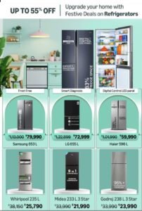 Festive Deals On Refrigerators 